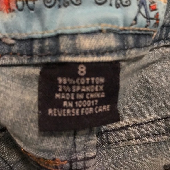 TOO-SHE-SHE size 10 / large 1 piece wide leg cropped jeans & top self satin belt - Picture 7 of 16